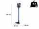 Ariete Lithium Blu - Balai &eacute;lectrique rechargeable sans fil - Batterie au lithium 22.2 V/ 2.2 Ah