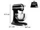 KitchenAid Heavy Duty 5KSM55SXX-EOB Noir Onyx - Batteur m&eacute;langeur plan&eacute;taire