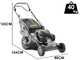 Tondeuse &agrave; gazon tract&eacute;e Marina Systems HR 57 SH - 4EN1 - moteur Honda GCVx 200