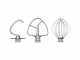 KitchenAid 5KSM5TH3PSS - Set de 3 accessoires en acier inoxydable
