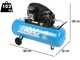 ABAC EXTA39B 270 CM3 - Compresseur d'air &eacute;lectrique monophas&eacute; &agrave; courroie - Moteur 3 CV &ndash; 270 L
