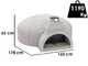 Edilmark FP 140N - Four &agrave; pizza - Surface de cuisson 80mm - Capacit&eacute; de cuisson 10 pizzas
