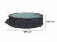 Gre Granada Ronde &Oslash;460 x 132 cm - Piscine hors sol en acier