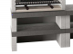 Edilmark KUBO.1 - Barbecue &agrave; bois et &agrave; charbon en ma&ccedil;onnerie - Br&ucirc;leur arri&egrave;re et accessiore Panka d&eacute;pla&ccedil;able