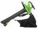 Greenworks GD48BVII - Souffleur-aspirateur &agrave; batterie - SANS BATTERIE NI CHARGEUR