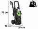 Ribimex RX6 - Nettoyeur haute pression &agrave; eau froide - 180 bar max - D&eacute;bit 460 lt/h