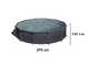 Gre Granada Ronde &Oslash;550 x 132 cm - Piscine hors sol en acier
