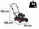 Marina Systems GRINDER 4X4 SKW - Tondeuse &agrave; gazon thermique tract&eacute;e - Moteur Kawasaki FJ180V - Coupe de 52 cm