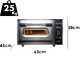 Calory Forni CF62E Mastro - Four &eacute;lectrique &agrave; pizza - Chambre haute