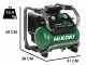 HIKOKI EC36DAW4Z - Compresseur portable &agrave; batterie - 36 V - SANS BATTERIE NI CHARGEUR