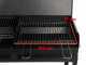 Mille Polifemo Big - Barbecue &agrave; charbon en fer artisanal - 2x 47,5x37 cm