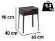 Mille Stella Eco Medium - Barbecue &agrave; charbon en fer artisanal - 57,5x37 cm
