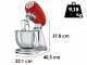 Smeg SMF02RDEU Rouge - Batteur M&eacute;langeur Plan&eacute;taire - Bol en Inox de 4,8 litres