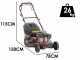 Rato Multipower RMS46Q - V145 - Tondeuse &agrave; gazon thermique tract&eacute;e - Moteur Rato de 144 cm3