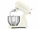 Smeg Full Color Cr&egrave;me - Batteur m&eacute;langeur plan&eacute;taire - Cuve en acier inoxydable de 4,8 litres