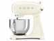 Smeg Full Color Cr&egrave;me - Batteur m&eacute;langeur plan&eacute;taire - Cuve en acier inoxydable de 4,8 litres