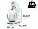 Smeg Full Color Vert pastel - Batteur m&eacute;langeur plan&eacute;taire - Cuve Inox de 4,8 litres