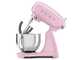 Smeg Full Color Rose - Batteur m&eacute;langeur plan&eacute;taire - Cuve en acier inoxydable de 4,8 litres