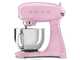 Smeg Full Color Rose - Batteur m&eacute;langeur plan&eacute;taire - Cuve en acier inoxydable de 4,8 litres