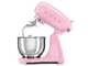 Smeg Full Color Rose - Batteur m&eacute;langeur plan&eacute;taire - Cuve en acier inoxydable de 4,8 litres