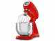 Smeg Full Color Rouge - Batteur m&eacute;langeur plan&eacute;taire - Cuve en acier inoxydable de 4,8 litres