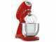 Smeg Full Color Rouge - Batteur m&eacute;langeur plan&eacute;taire - Cuve en acier inoxydable de 4,8 litres