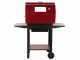 Seven Italy Eliseo Large - Barbecue &agrave; charbon en fer artisanal - 67,5x37&nbsp;cm