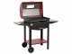Seven Italy Eliseo Large - Barbecue &agrave; charbon en fer artisanal - 67,5x37&nbsp;cm