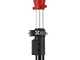 GeoTech Picker 550 TURBO - Peigne vibreur &eacute;lectrique 230/310 cm &agrave; batterie de type automobile avec c&acirc;ble inclus - Perche T&eacute;lescopique en aluminium