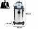 Nilfisk VL100-35 EU GO - Aspirateur professionnel - Bidon en acier inoxydable 35 L - 1000W