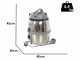 Nilfisk GM 80P LC - Aspirateur multifonctions - 1200W