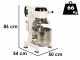Prismafood iLine MZPL030 - M&eacute;langeur plan&eacute;taire - Cuve en acier inoxydable 30 litres