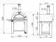 Cibus INOX - Four &agrave; bois pour pizza d'ext&eacute;rieur - Capacit&eacute; de cuisson : 4 pizzas