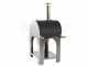 Cibus INOX - Four &agrave; bois pour pizza d'ext&eacute;rieur - Capacit&eacute; de cuisson : 4 pizzas