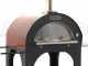 AgriEuro Cibus Red - Four &agrave; bois pour pizza d'ext&eacute;rieur 100x80 Cibus Red - 5 pizzas