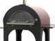 AgriEuro Cibus Red - Four &agrave; bois pour pizza d'ext&eacute;rieur 100x80 Cibus Red - 5 pizzas