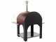 AgriEuro Cibus Red - Four &agrave; bois pour pizza d'ext&eacute;rieur 100x80 Cibus Red - 5 pizzas