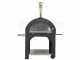 AgriEuro Cibus Red - Four &agrave; bois pour pizza d'ext&eacute;rieur 100x80 Cibus Red - 5 pizzas