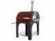 AgriEuro Cibus Red - Four &agrave; bois pour pizza d'ext&eacute;rieur 100x80 Cibus Red - 5 pizzas