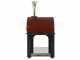 AgriEuro Cibus Red - Four &agrave; bois pour pizza d'ext&eacute;rieur 100x80 Cibus Red - 5 pizzas