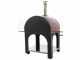 AgriEuro Cibus Red - Four &agrave; bois pour pizza d'ext&eacute;rieur 100x80 Cibus Red - 5 pizzas