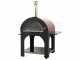 AgriEuro Cibus Red - Four &agrave; bois pour pizza d'ext&eacute;rieur 100x80 Cibus Red - 5 pizzas