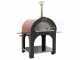 AgriEuro Cibus Red - Four &agrave; bois pour pizza d'ext&eacute;rieur 100x80 Cibus Red - 5 pizzas