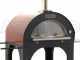 AgriEuro Cibus Red - Four &agrave; bois pour pizza d'ext&eacute;rieur 100x80 Cibus Red - 5 pizzas