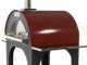 AgriEuro Cibus Red - Four &agrave; bois pour pizza d'ext&eacute;rieur 100x80 Cibus Red - 5 pizzas