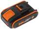 Worx Nitro WG325E - &Eacute;lagueuse sur batterie + perche de rallonge - 20V/2Ah