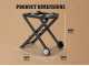 Chariot pliable pour barbecue &eacute;lectrique Woodfire - Ninja