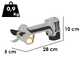 Volpi KV295 - S&eacute;cateur &eacute;lectrique de taille - 2x 14,4 V/2,5 Ah - Diam&egrave;tre de coupe 28 mm