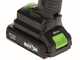 Ribimex PRBAT20/SEC - S&eacute;cateur de taille &eacute;lectrique - 20 V/2 Ah - Diam&egrave;tre de coupe 25 mm