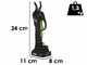 Ribimex PRBAT20/SEC - S&eacute;cateur de taille &eacute;lectrique - 20 V/2 Ah - Diam&egrave;tre de coupe 25 mm